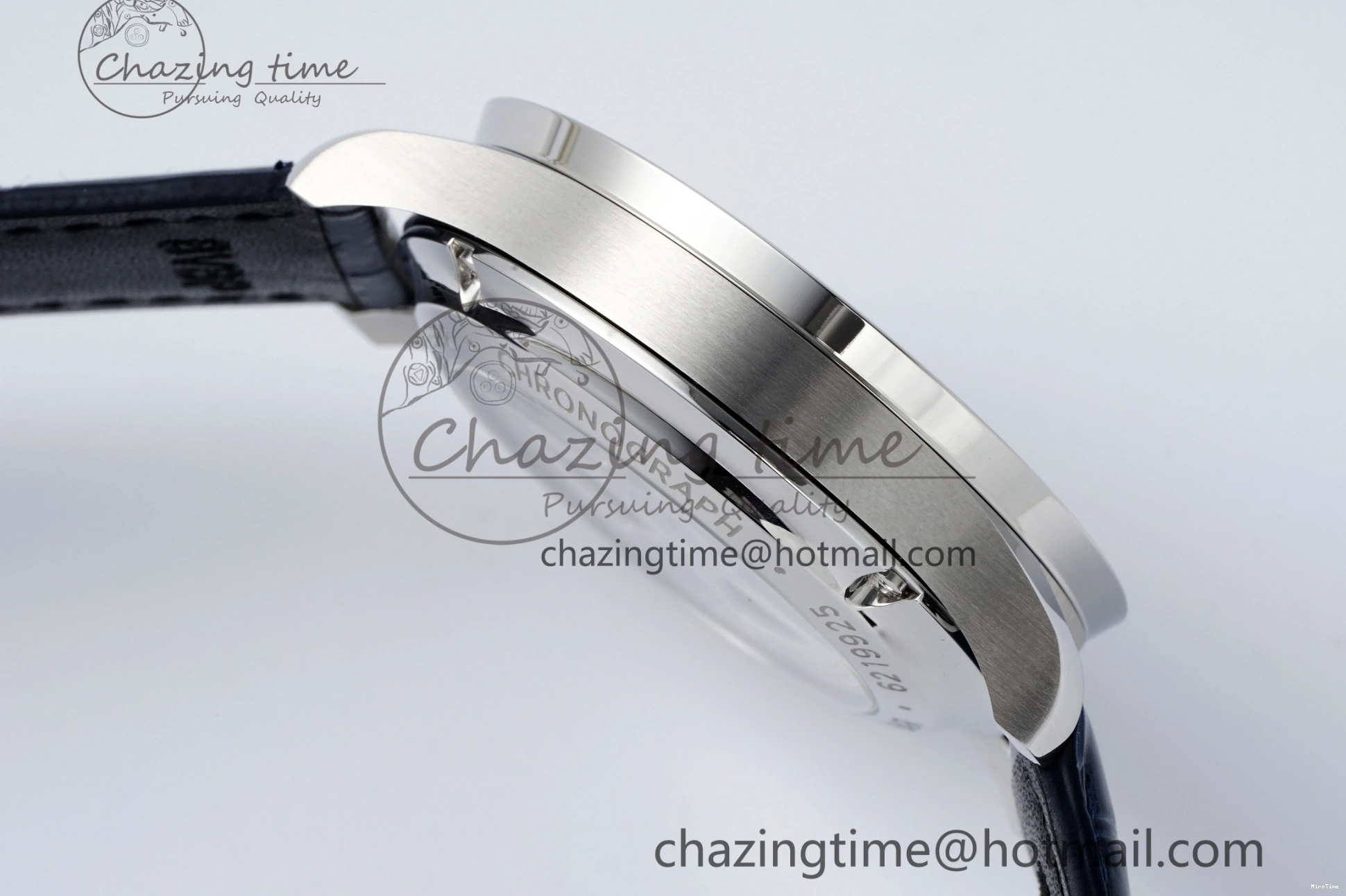 MIROTIME 0205 Portuguese Chrono IW371620 APSF 1:1 Best Edition White Blue Dial on Blue Leather Strap A MultiPurpose 7039